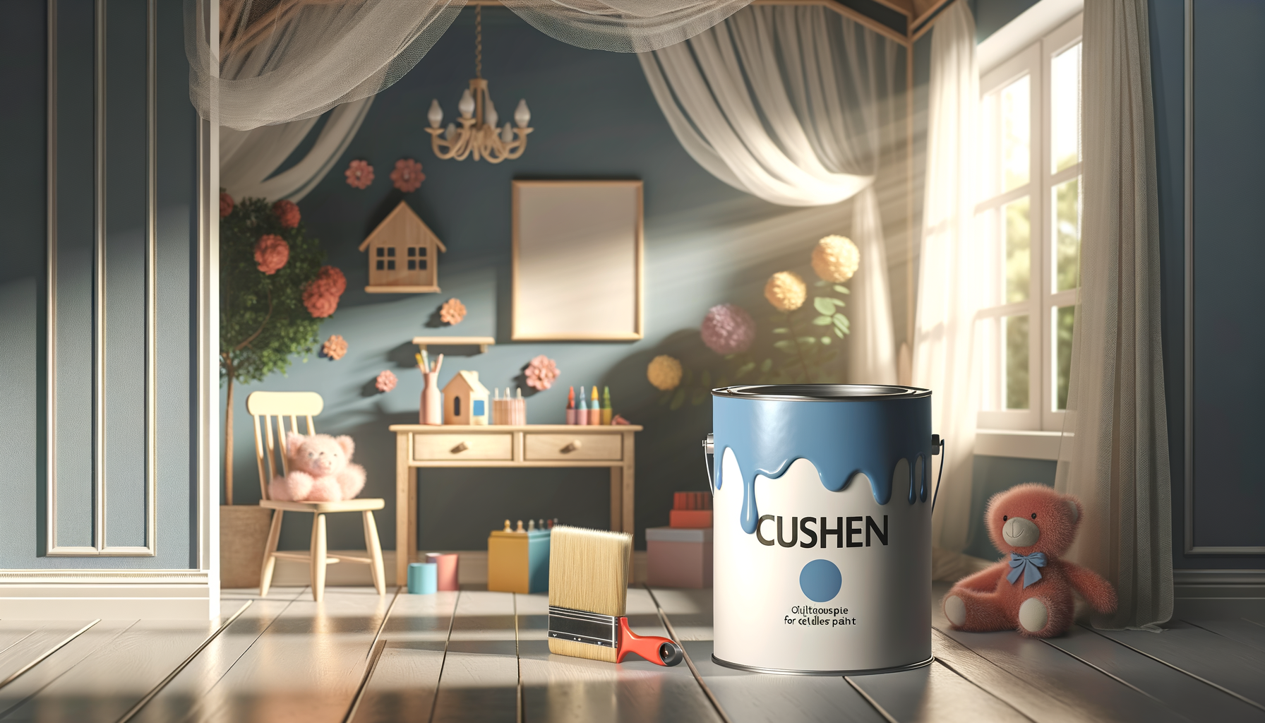 Преимущества использования моющихся красок для детских комнат