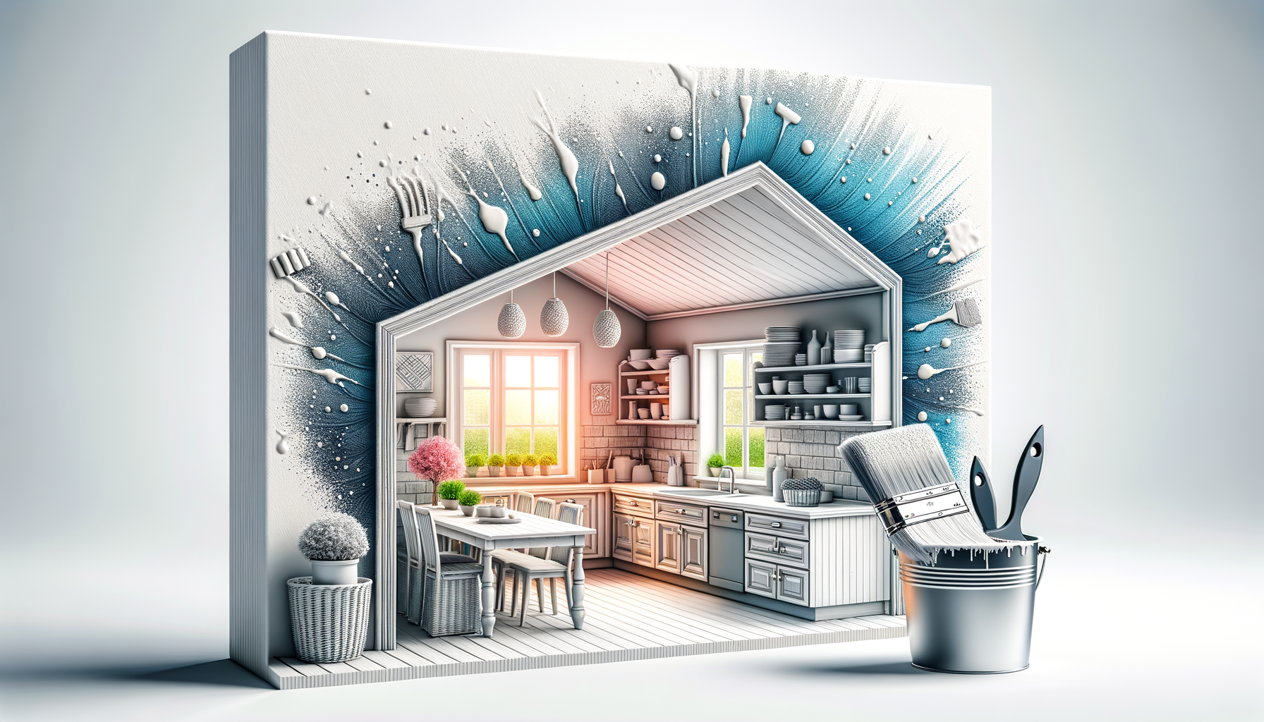 Преимущества использования моющейся краски в кухне